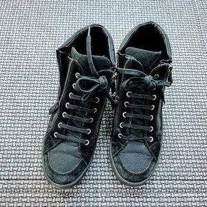 Black High-Top Sneakers by CHANEL